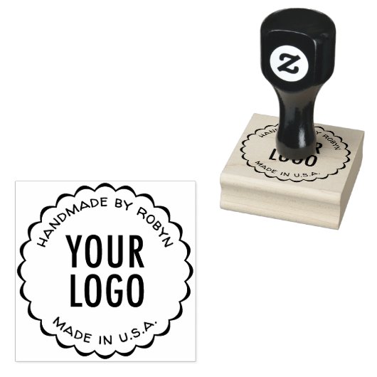 Aangepaste Logo Handgemaakt door Rubber Stamp Scal Rubberstempel (Gestempeld)