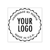 Aangepaste Logo Handgemaakt door Rubber Stamp Scal Rubberstempel (Afrduk)