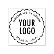 Aangepaste Logo Handgemaakt door Rubber Stamp Scal