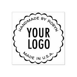 Aangepaste Logo Handgemaakt door Rubber Stamp Scal Rubberstempel