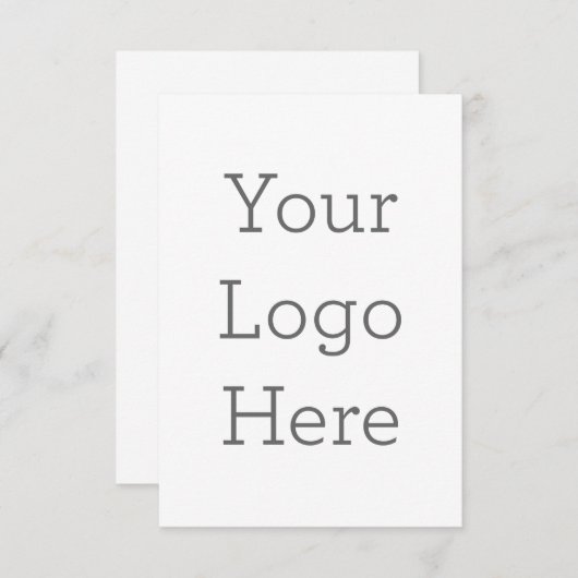 8,9 x 12,7 cm Enkele bedankkaart (Voorkant / Achterkant)