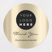 Aangepaste Logo Hartelijk dank voor de naam van in Labels (Design 2)