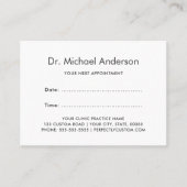 Aangepaste logo herinneringskaarten afsprakenkaartje (Voorkant)