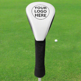 Aangepaste Logo Hier l Zwart & Wit Professioneel Golfheadcover