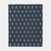 Aangepaste Logo Hier Naam Sjabloon Fleece Deken (Voorkant)