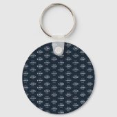 Aangepaste Logo Hier Naam Sjabloon Sleutelhanger (Achterkant)