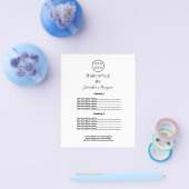aangepaste logo hier uw website haarstylist flyer (Enkel)