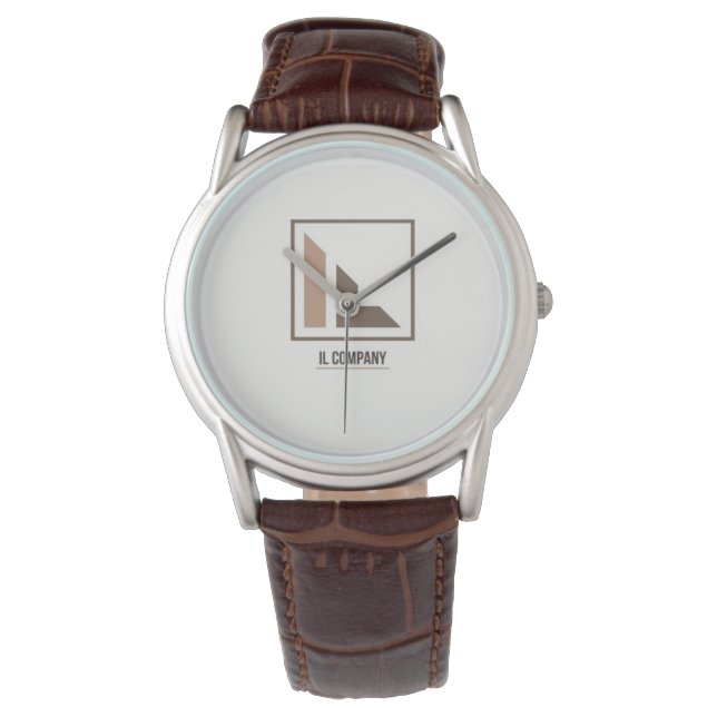 Aangepaste logo horloges - aangepast horloge met l (Voorkant)