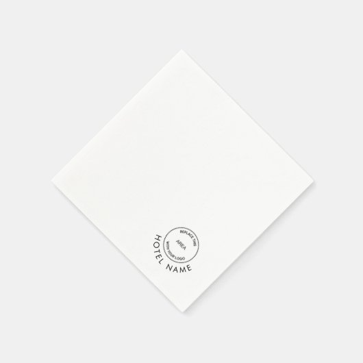 Aangepaste Logo Hotel Naam hoek plaatsen Kleur Servet (Hoek)