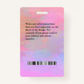 Aangepaste Logo-ID voor medische foto's Badge (Achterkant)