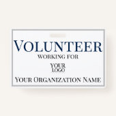 Aangepaste Logo-id voor vrijwilligers Badge (Voorkant)