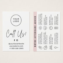 Aangepaste Logo-injectie Nazorg-Kaart