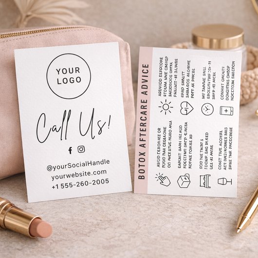 Aangepaste Logo-injectie Nazorg-Kaart Visitekaartje