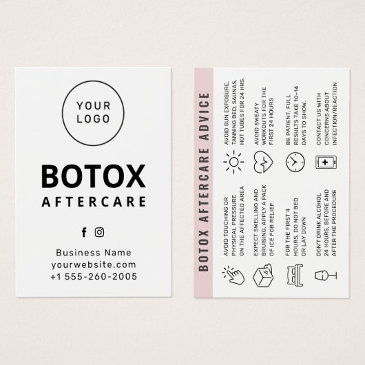 Aangepaste Logo-injectie Nazorg-Kaart Visitekaartje (Voorkant /achterkant)