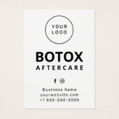 Aangepaste Logo-injectie Nazorg-Kaart Visitekaartje (Voorkant)