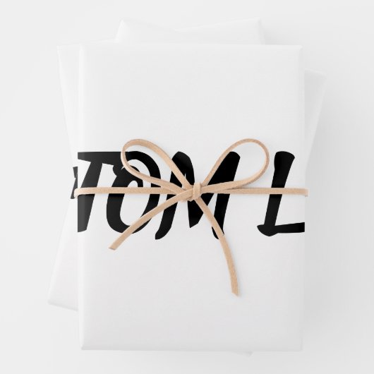 Aangepaste Logo Inpakpapier Vel (In situ)