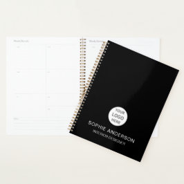 Aangepaste Logo Interieurontwerper Business Black Planner