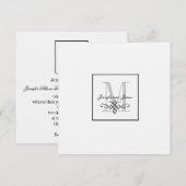 Aangepaste Logo Invitaties Monogram namen Kaart (Voorkant / Achterkant)