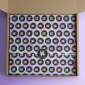 Aangepaste Logo iriserende glitter print tissuepap Tissuepapier