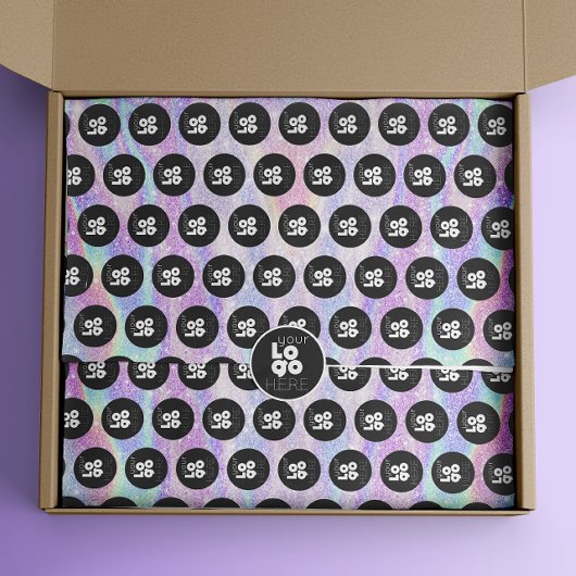 Aangepaste Logo iriserende glitter print tissuepap Tissuepapier