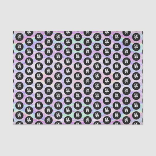 Aangepaste Logo iriserende glitter print tissuepap Tissuepapier (Voorkant)