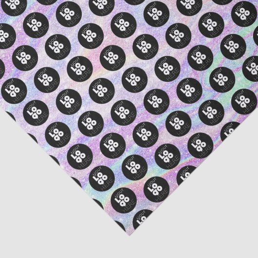 Aangepaste Logo iriserende glitter print tissuepap Tissuepapier (Detail)