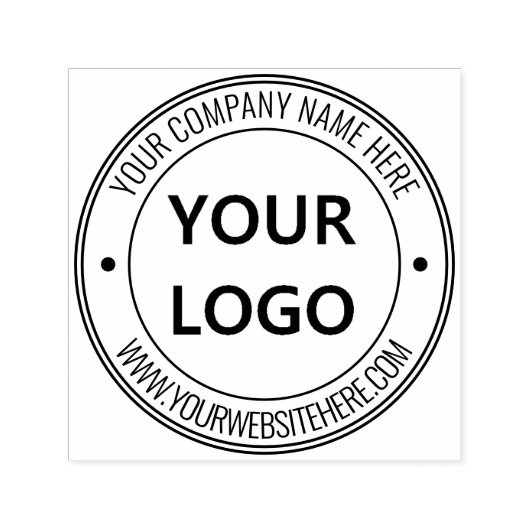 Aangepaste Logo Jouw naam Website Professional Zelfinktende Stempel (Design)