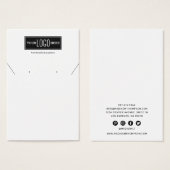 Aangepaste Logo juwelen | Ketting Visitekaartje (Voorkant /achterkant)