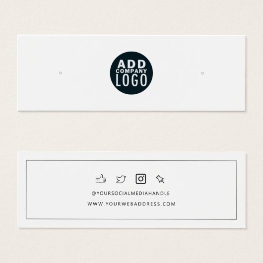 Aangepaste Logo-kaart voor behalen van beeldscherm Mini Visitekaartjes (Voorkant /achterkant)