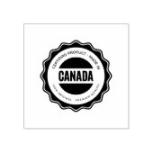 Aangepaste Logo Kantoor Houten Handvat Jet Zwart Rubberstempel (Afrduk)