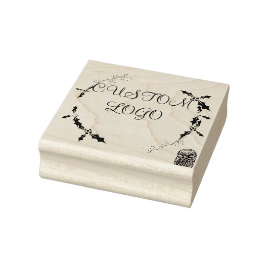 Aangepaste Logo kerstkrans Rubberstempel (Stempel)