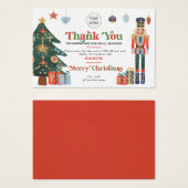 Aangepaste logo kerstpakket Bedankt inzetstukken Visitekaartje (Voorkant /achterkant)