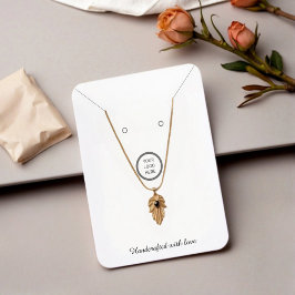 Aangepaste Logo Ketting Oorbel Sieraden Display Ka Contactkaartje