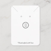 Aangepaste Logo Ketting Oorbel Sieraden Display Ka Contactkaartje (Voorkant)