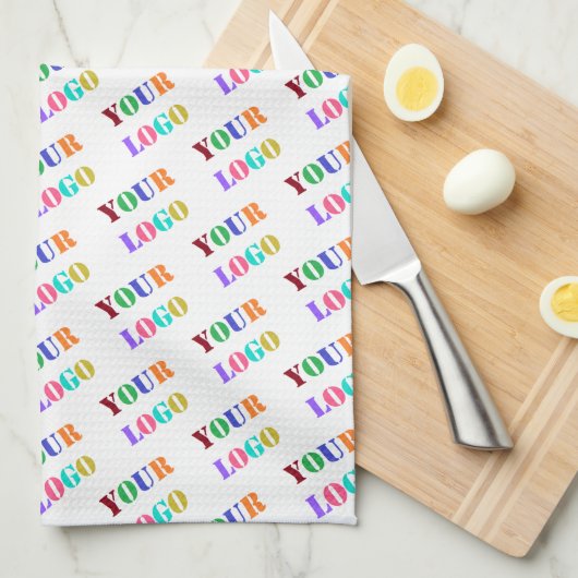 Aangepaste Logo keukenhanddoek voor foto's - Uw kl (Quarter Fold)