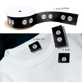 Aangepaste Logo kledinglabels naaien op naailabel Satijnen Lint