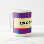 Aangepaste logo kleurmix koffiemok (Voorkant links)