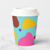 Aangepaste Logo Kleurrijke Bubbels Papier Cup 8 oz Papieren Bekers (Achterkant)