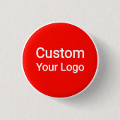 Aangepaste Logo Knop | Gepersonaliseerde Zakelijke Ronde Button 3,2 Cm (Voorkant)