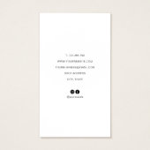 Aangepaste Logo Kraft die juwelen tentoonstelt Kaa Visitekaartje (Achterkant)