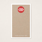 Aangepaste Logo Kraft die juwelen tentoonstelt Kaa Visitekaartje (Voorkant)