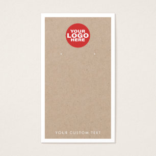 Aangepaste Logo Kraft die juwelen tentoonstelt Kaa Visitekaartje