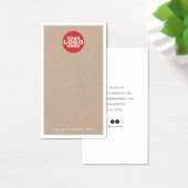 Aangepaste Logo Kraft die juwelen tentoonstelt Kaa Visitekaartje (Bureau)