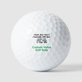 Aangepaste Logo-kwaliteit Golfballs, speciaal aang Golfballen (Voorkant)