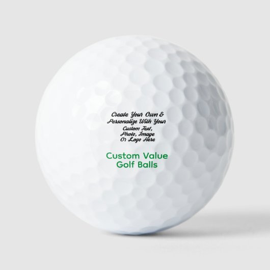 Aangepaste Logo-kwaliteit Golfballs, speciaal aang Golfballen (Voorkant)