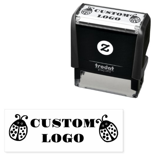 Aangepaste Logo Ladybug Zelfinktende Stempel (In situ)