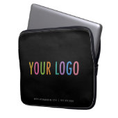 Aangepaste Logo laptophoes van 10-inch 13-inch 15- Laptop Sleeve (Voorkant Links)