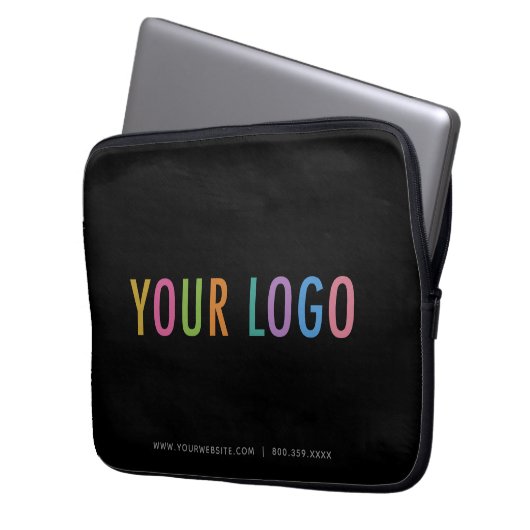 Aangepaste Logo laptophoes van 10-inch 13-inch 15- Laptop Sleeve (Voorkant Links)