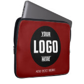 Aangepaste Logo-laptophoes van neopreen – 13 inch Laptop Sleeve (Voorkant Rechts)