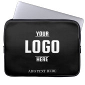 Aangepaste Logo-laptophoes van neopreen – 13 inch Laptop Sleeve (Voorkant)